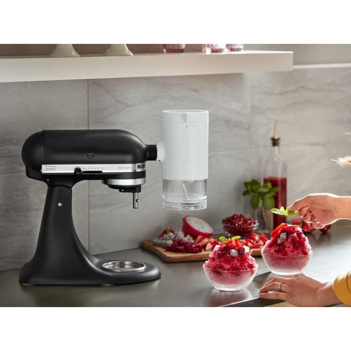 KitchenAid 5KSMSIA jäämurskainlisäosa, 2 terää ja 4 kannellista jäämuottia