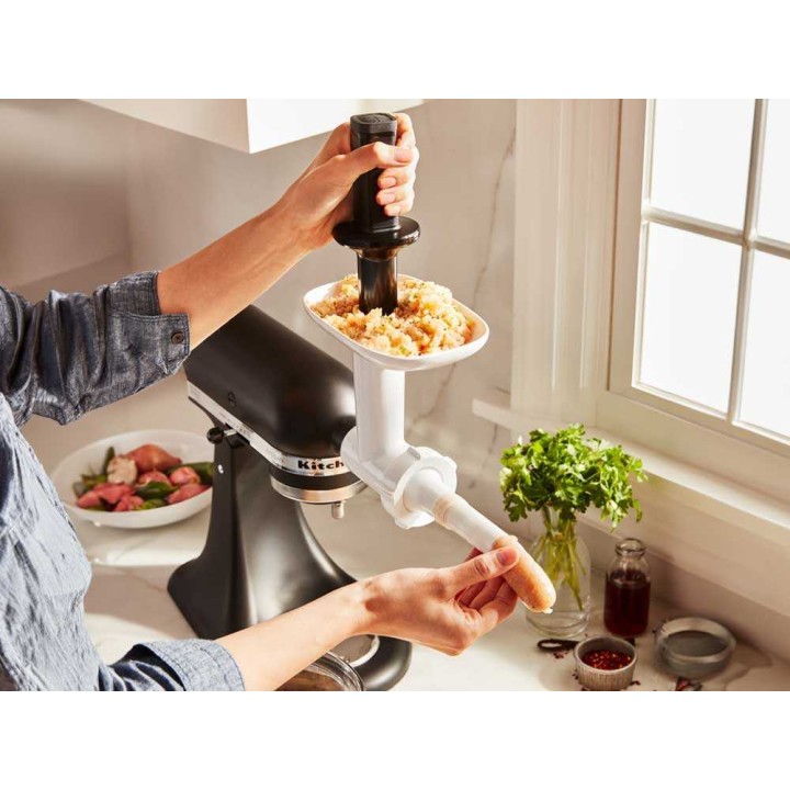 KitchenAid 5KSMSSA makkarasuuttimen jatko-osa, 2 täyttöputkea