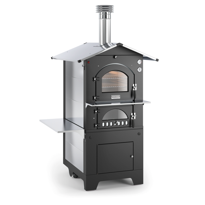 Fontana Gusto 80x54 puulämmitteinen ulkouuni 3 paistotasoa