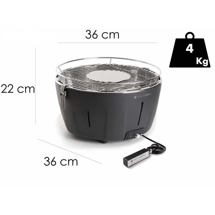 Classe InstaGrill InstaGrill hiiligrilli, Ø 34 cm, ruostumaton teräs