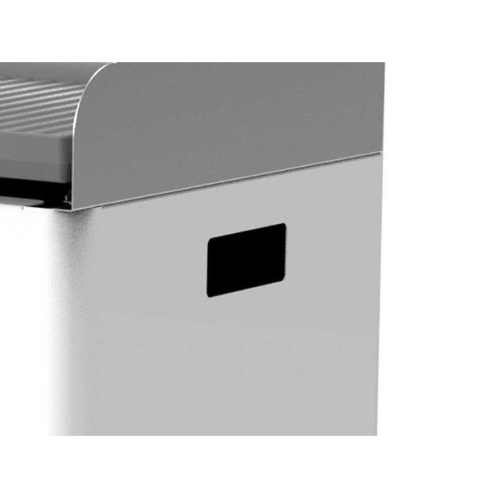 Linea VZ QBY bianco pellettigrilli, pyrolyyttinen, 60 × 38 cm, 35 kg