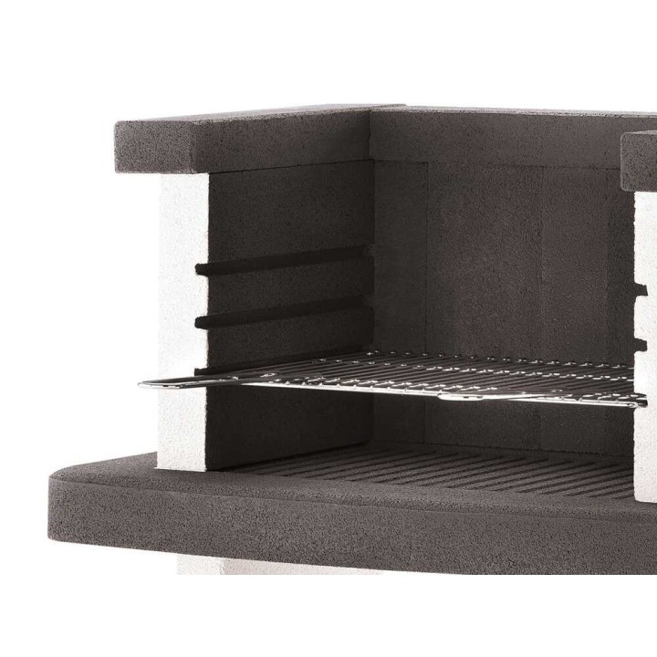 Palazzetti Belair muurattu hiiligrilli, 53 × 40 cm, 3 korkeutta