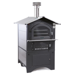 Fontana Gusto 100x65 puulämmitteinen ulkouuni 3 paistotasoa