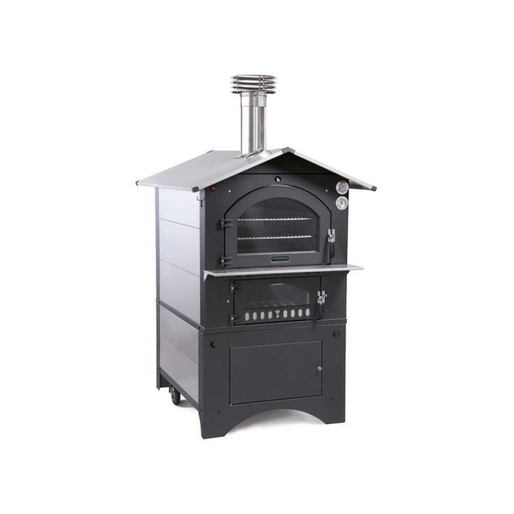 Fontana Gusto 100x65 puulämmitteinen ulkouuni, 3 paistotasoa