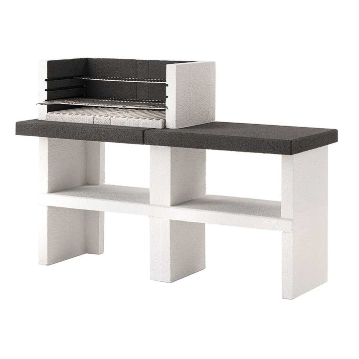 Palazzetti Menton muurattu ulkogrilli puulle ja hiilelle, 76 × 40 cm