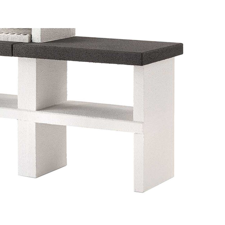 Palazzetti Menton muurattu ulkogrilli puulle ja hiilelle, 76 × 40 cm