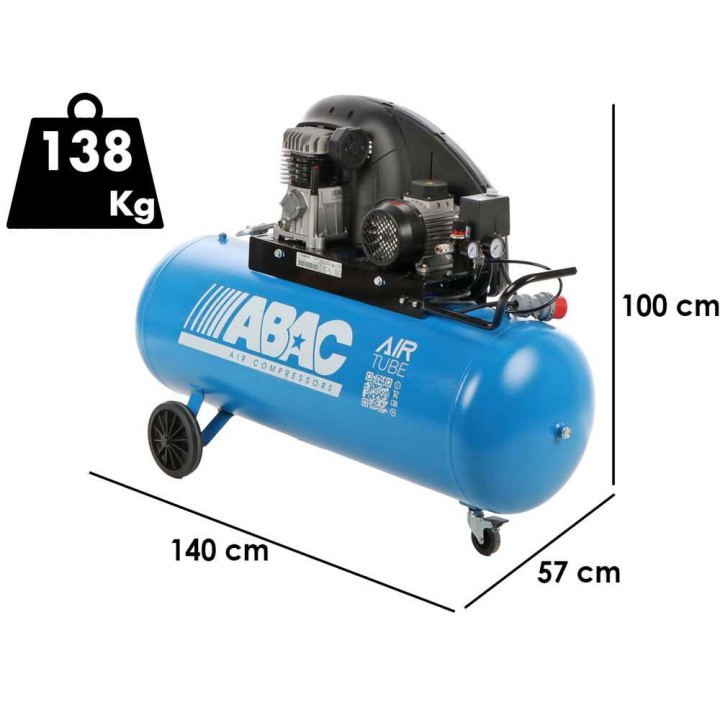 ABAC EXT A29B 200 CT3 hihnakompressori, 3 HP, 200 l, 400 V