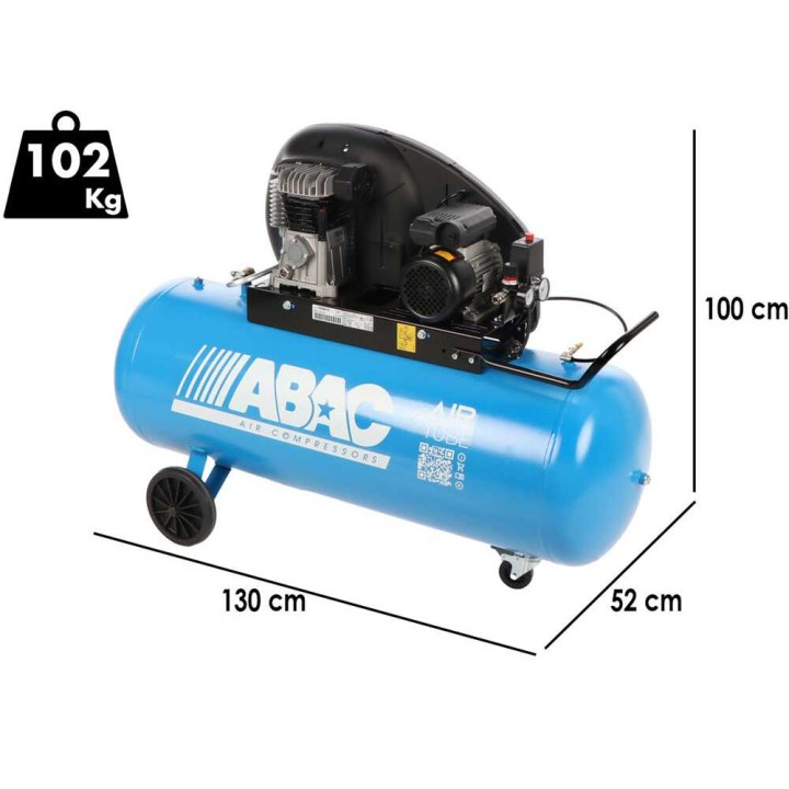 ABAC EXT A39B 270 CM3 hihnakompressori, 3 HP, 270 l, 230 V
