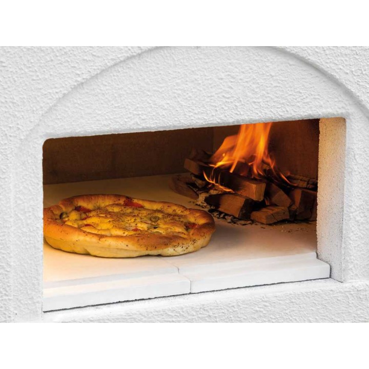 Palazzetti Grado 2 muurattu grilli ja uuni, 68 × 40 cm, puu- ja hiilikäyttöinen
