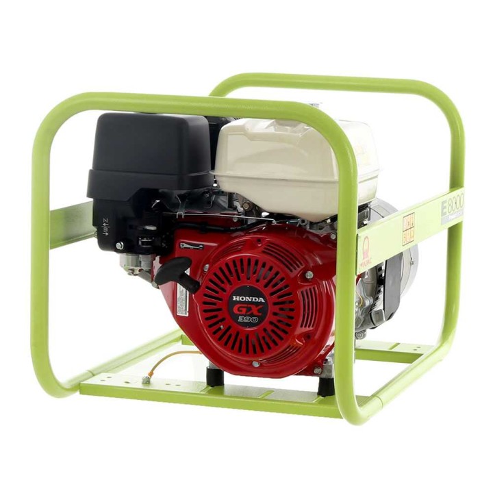 Pramac E 8000 -bensiinigeneraattori, 6,4 kW, yksivaiheinen, Honda GX 390