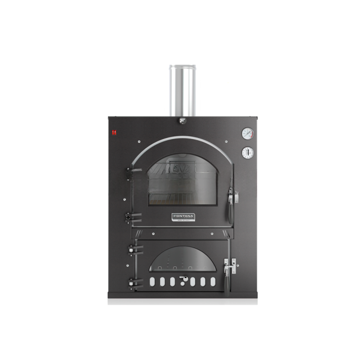 Fontana INC100X65QV puulämmitteinen upotettava uuni, 3 paistotasoa, 12 pizzaa
