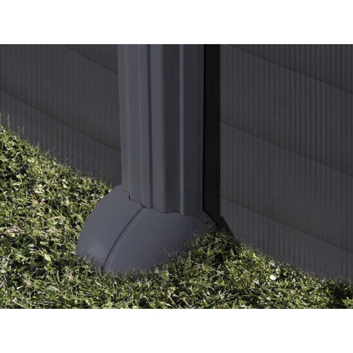 Gre Granada Ovale soikea teräsallas 730 × 375 × 132 cm, grafiitti