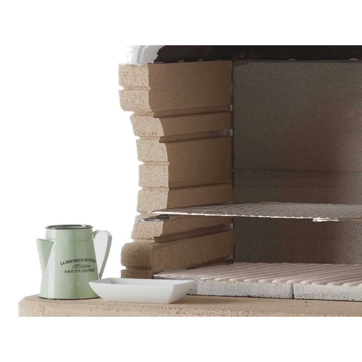 Palazzetti Tenerife 2 muurattu puu- ja hiiligrilli, 68 × 40 cm, 440 kg