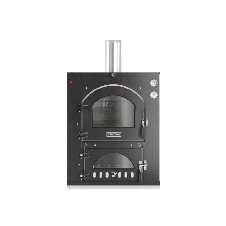 Fontana INC80X65QV puulämmitteinen upotettava uuni, 3 paistotasoa, 385 kg