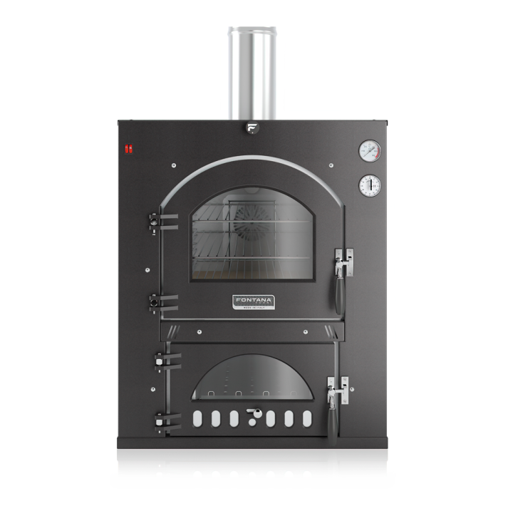Fontana INC80X54QV puulämmitteinen kalusteuuni 3 paistotasoa