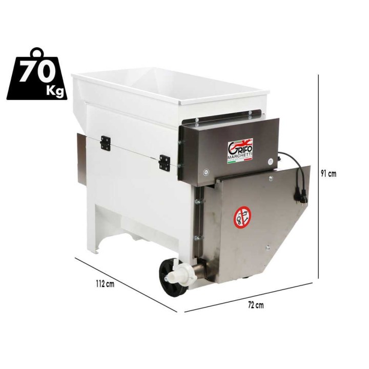Grifo DVEP20R sähkötoiminen riivintäkone pumpulla ja kumiteloilla, 2 HP, 230 V