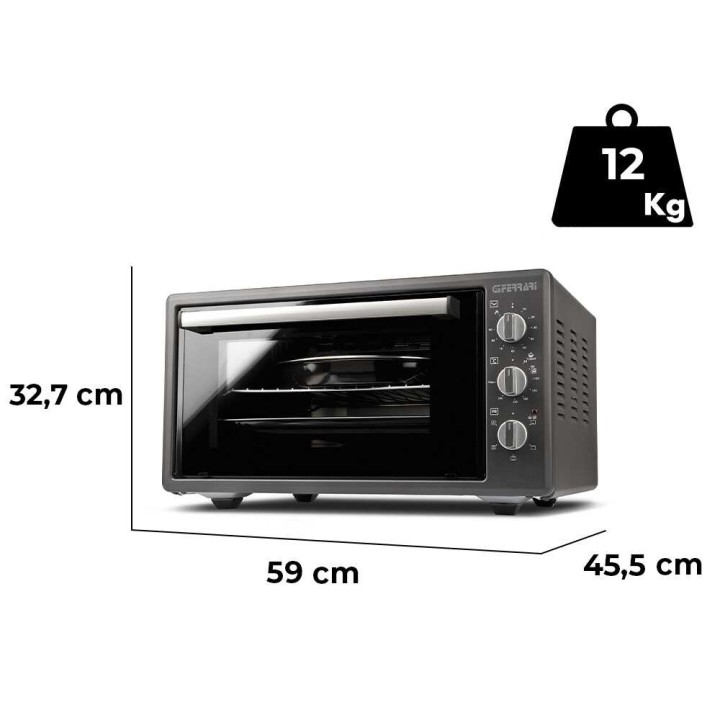 G3 Ferrari Rostò Titanium sähköuuni, kiertoilma, 45 l, 1 400 W, 230 V