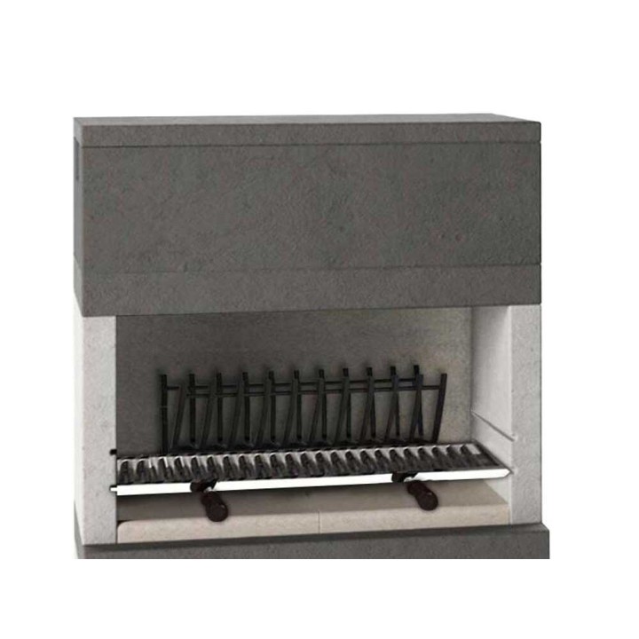 Edilmark KUBO muurattu ulkogrilli puulle ja hiilelle, 96 × 35 cm, 590 kg