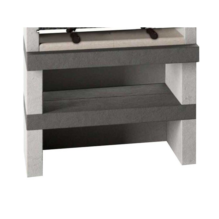 Edilmark KUBO muurattu ulkogrilli puulle ja hiilelle, 96 × 35 cm, 590 kg