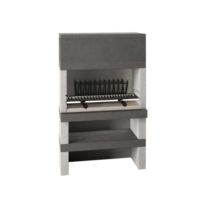 Edilmark KUBO muurattu ulkogrilli puulle ja hiilelle, 96 × 35 cm, 590 kg
