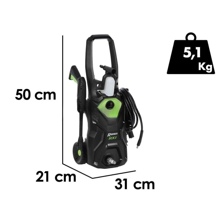 Ribimex RX1 kylmävesipainepesuri, 1 400 W, 110 bar, 420 l/h