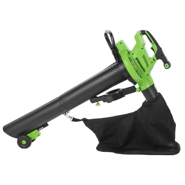 Greenworks GD48BVIIK4 akkukäyttöinen puhallin-imuri, 48 V, 4 Ah