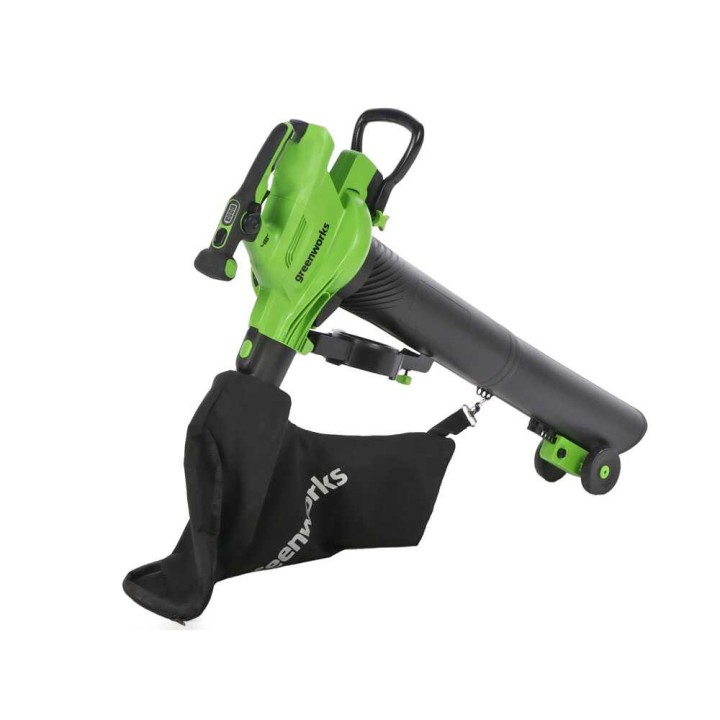 Greenworks GD48BVIIK4 akkukäyttöinen puhallin-imuri, 48 V, 4 Ah