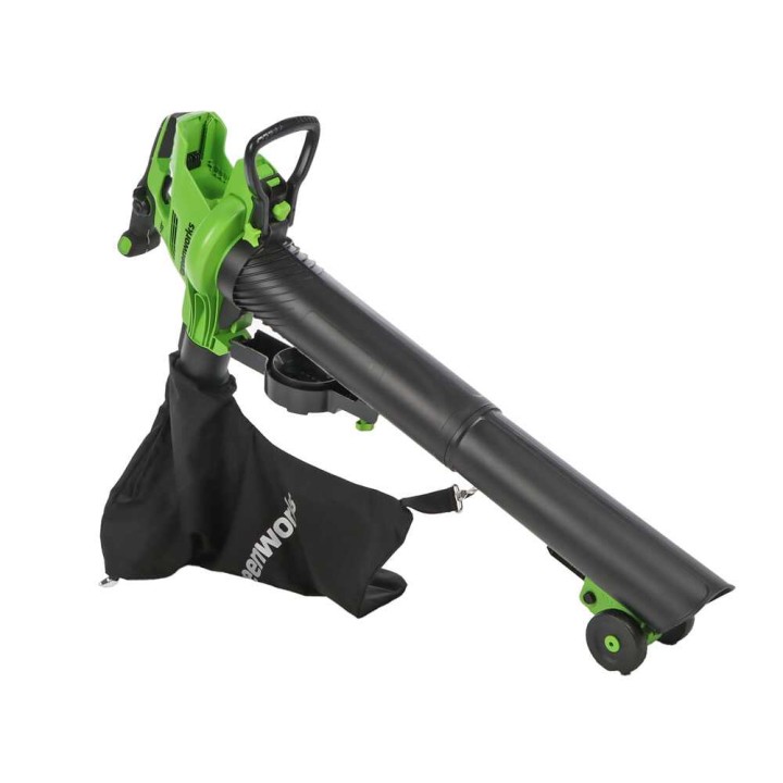 Greenworks GD48BVIIK4 akkukäyttöinen puhallin-imuri, 48 V, 4 Ah