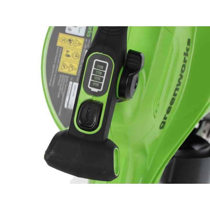 Greenworks GD48BVIIK4 akkukäyttöinen puhallin-imuri, 48 V, 4 Ah