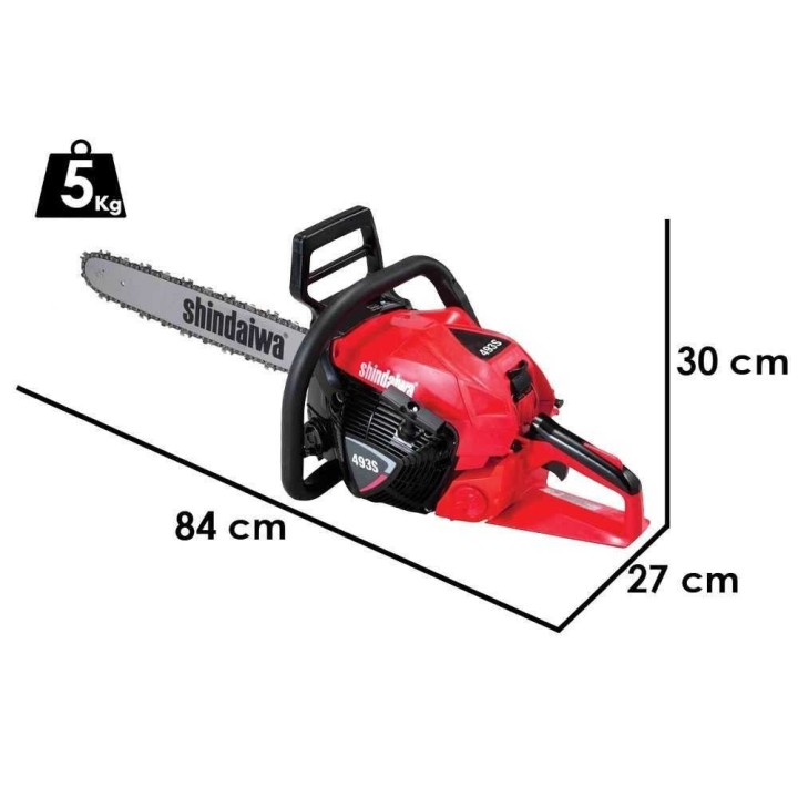 Shindaiwa SDK 493S -moottorisaha, 50,1 cm³, 45 cm:n laippa