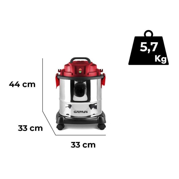 G3 Ferrari Fusto Red märkä- ja kuivaimuri, 20 l, 1 000 W, 220–240 V