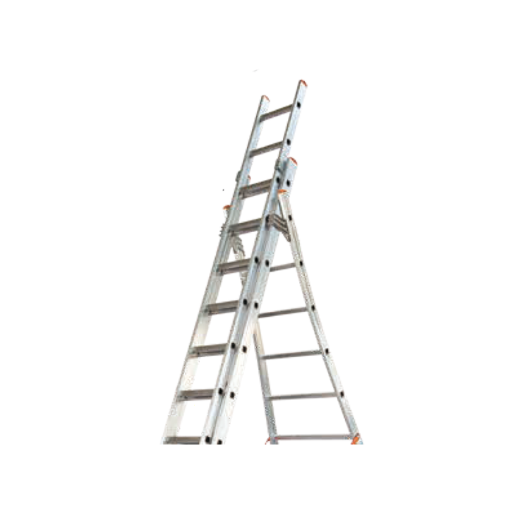 Facal Atlanta ATL230-3 alumiinitikas, 3 × 8 askelmaa, 5,10 m, 150 kg