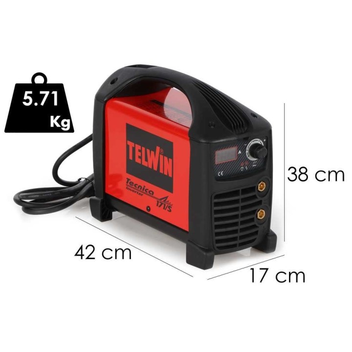 Telwin Tecnica 171/S invertterihitsauskone, MMA/TIG, 10–150 A, kuljetuslaukku