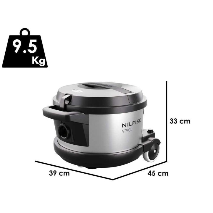 Nilfisk VP 930 Eco Pro Hepa EU pölynimuri, 400 W, 15 l, 48 dB(A)