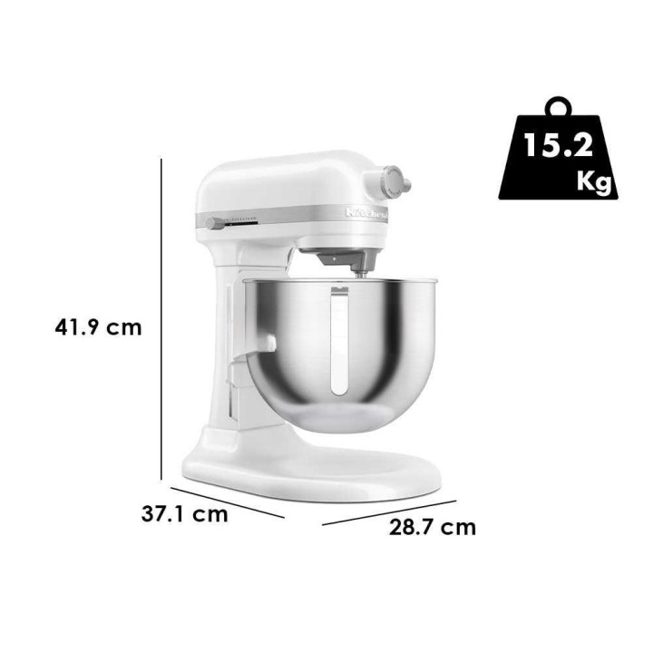 KitchenAid Heavy Duty 5KSM70JPX-EWH planetaarinen yleiskone, 6,6 l, 375 W, valkoinen