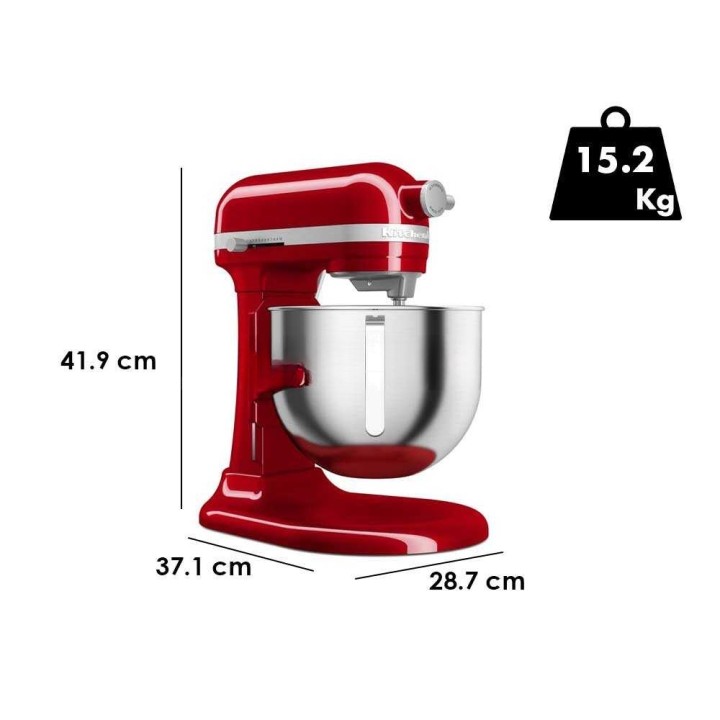 KitchenAid Heavy Duty 5KSM70JPX-EER planetaarinen yleiskone, punainen, 6,6 l, 375 W
