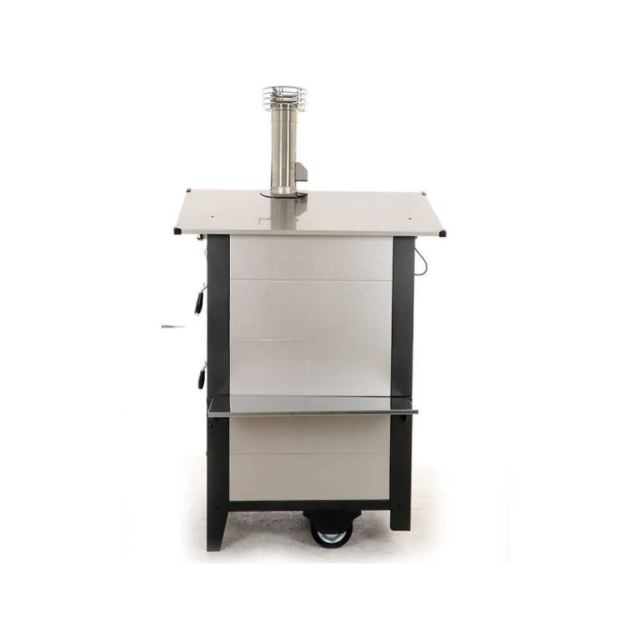 Fontana Gusto 80 × 65 puulämmitteinen ulkouuni, 3 paistotasoa