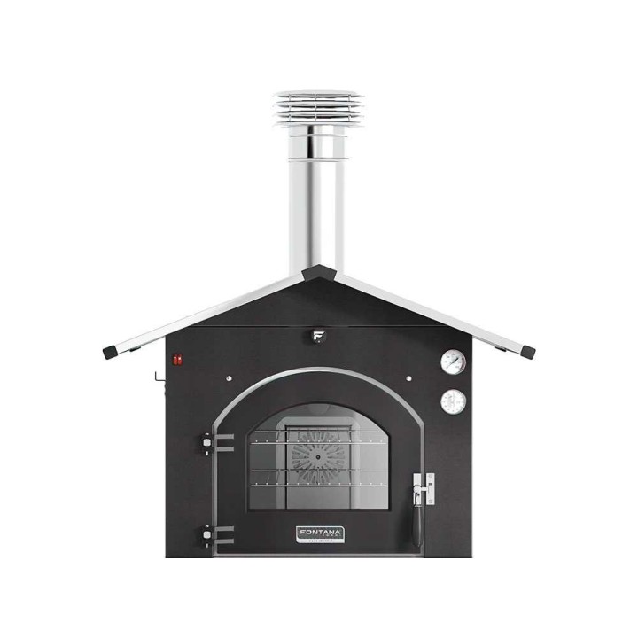 Fontana Gusto 80 × 65 puulämmitteinen ulkouuni, 3 paistotasoa