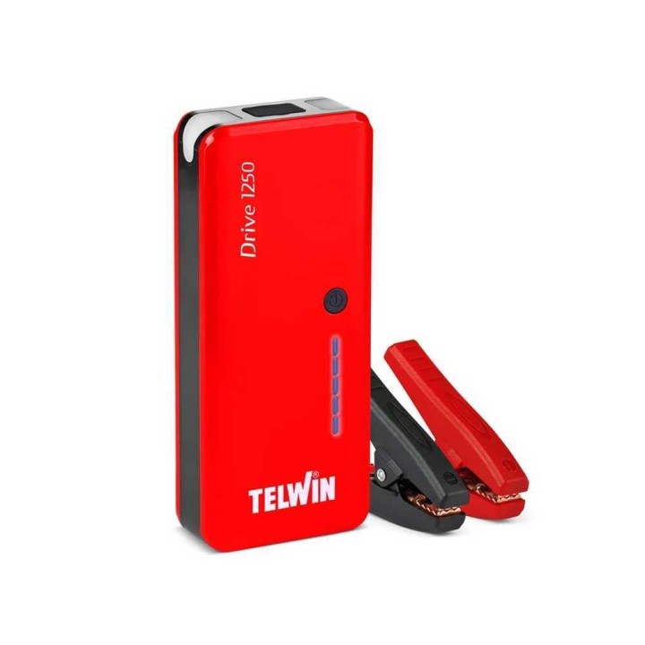 Telwin Drive 1250 akkukäynnistin ja virtapankki, 1 250 A, 12 V, 9 000 mAh