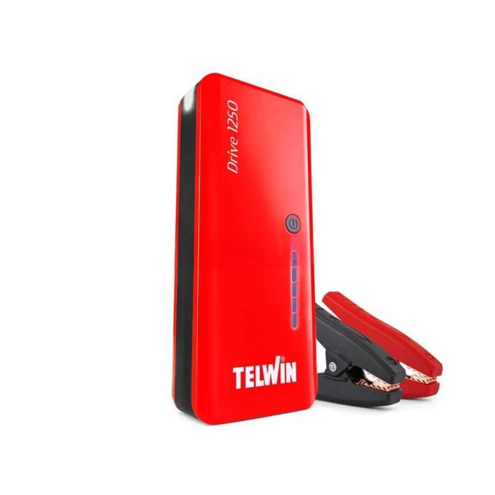 Telwin Drive 1250 akkukäynnistin ja virtapankki, 1 250 A, 12 V, 9 000 mAh