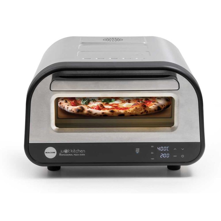 MACOM Just Kitchen Pizza Oven sähköinen pizzauuni, 1 700 W, 400 °C