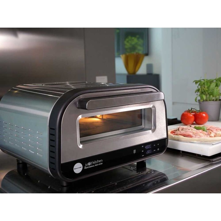 MACOM Just Kitchen Pizza Oven sähköinen pizzauuni, 1 700 W, 400 °C