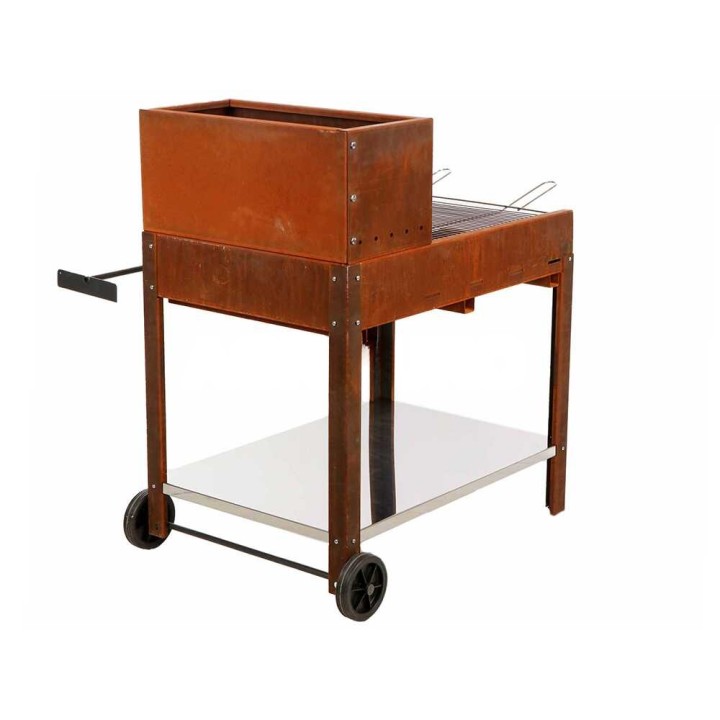 Super Flipper barbecue puulle tai hiilelle, corten-teräs, 3 180 cm²