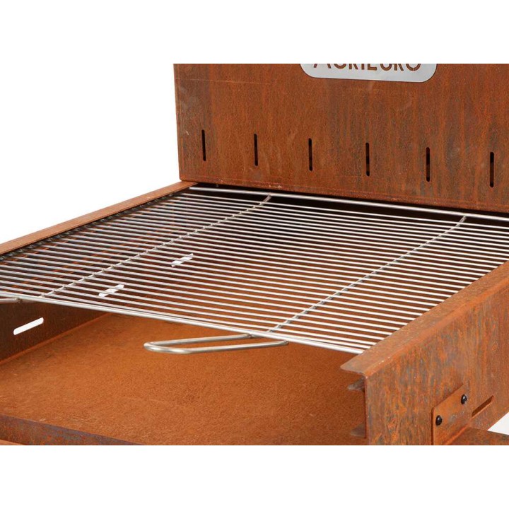 Super Flipper barbecue puulle tai hiilelle, corten-teräs, 3 180 cm²