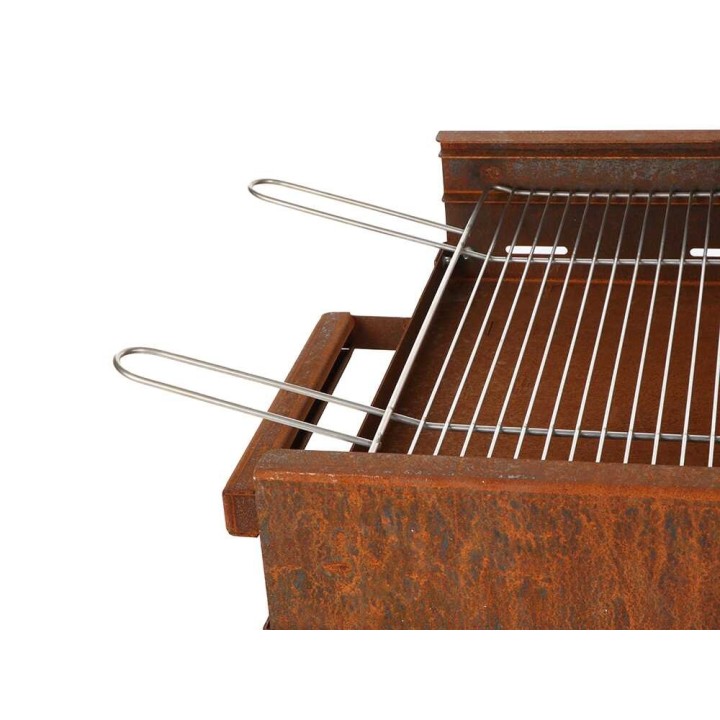 Super Flipper barbecue puulle tai hiilelle, corten-teräs, 3 180 cm²