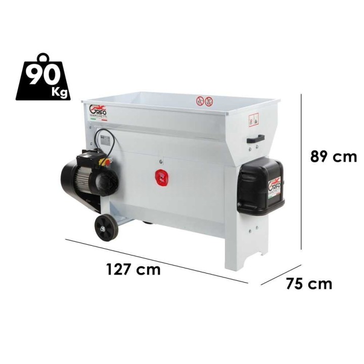 Grifo DVEP30 sähköinen rypäleiden varsien erotin, 2,5 HP, 3 000 kg/h