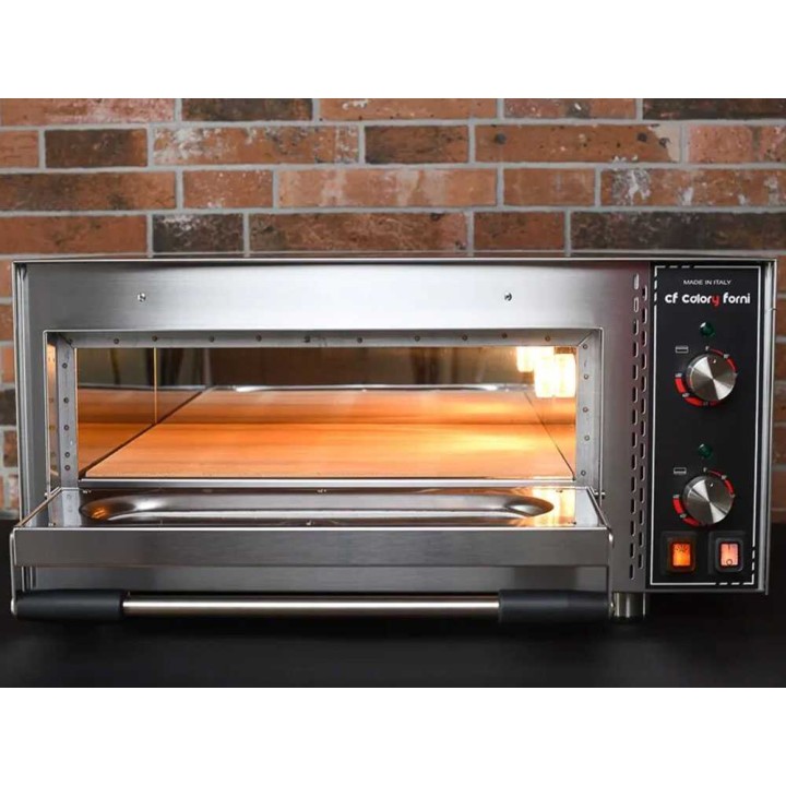 Calory Forni CF62M Pro sähköinen pizzauuni, 2 800 W, 480 °C, ruostumaton teräs