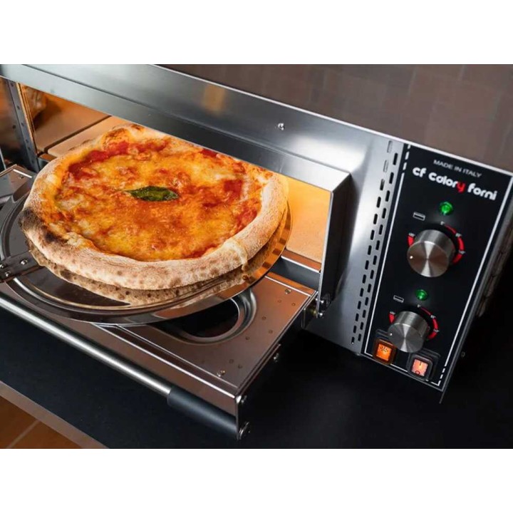 Calory Forni CF62M Pro sähköinen pizzauuni, 2 800 W, 480 °C, ruostumaton teräs