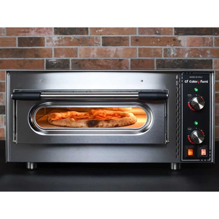 Calory Forni CF62M Pro sähköinen pizzauuni, 2 800 W, 480 °C, ruostumaton teräs