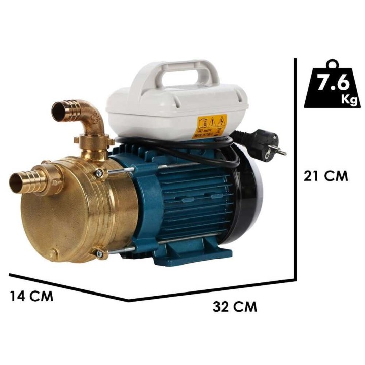 Tellarini EEM 25 sähköinen siirtopumppu, messinki, 50 l/min, 230 V